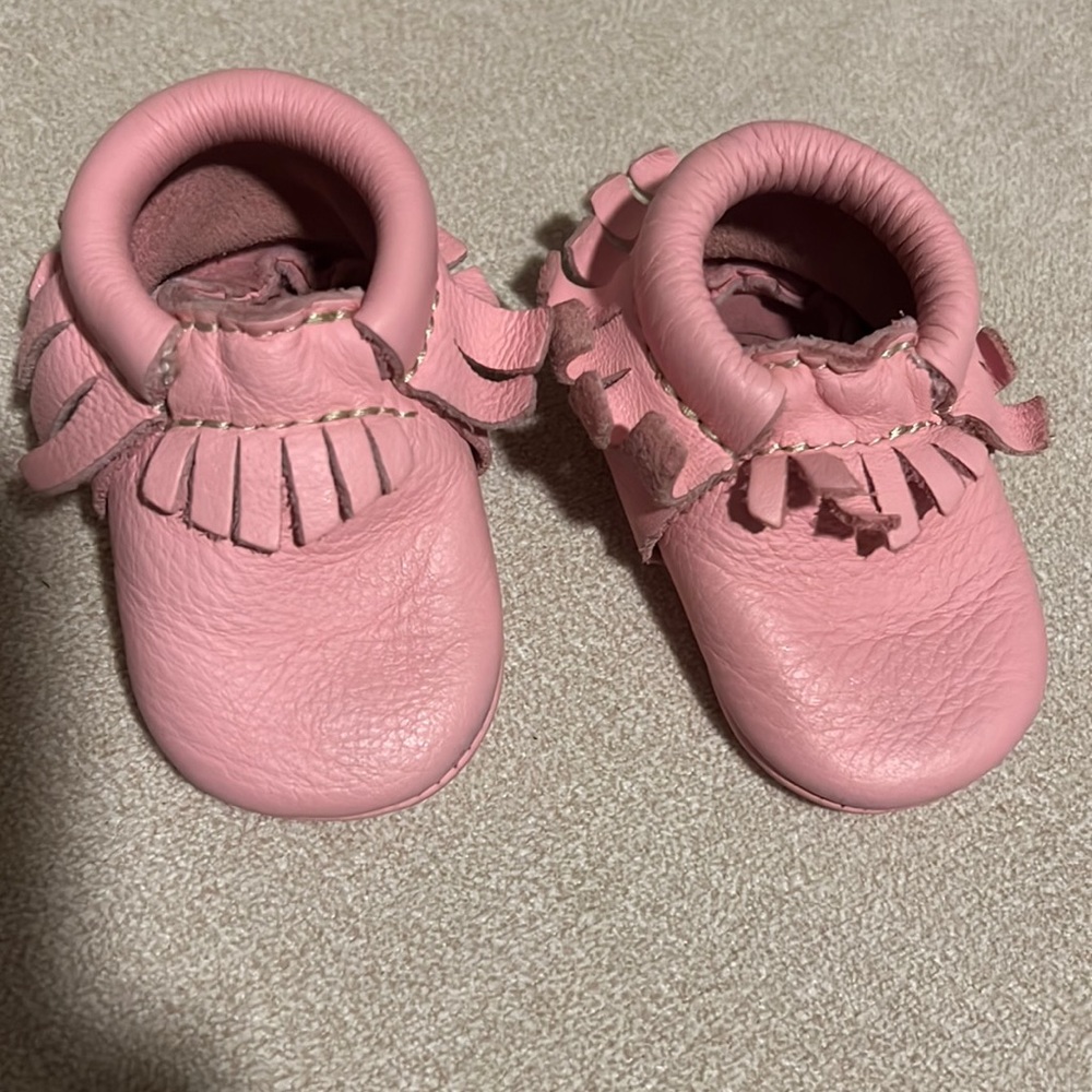 Freshly picked baby shoes.